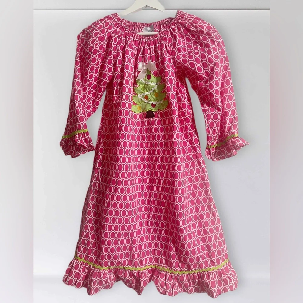 Castles & Crowns Christmas Boutique Dress-Girls' Size 12-Cotton Fabric-